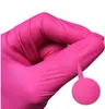 ピンクの足のニトリルの手袋、粉末のない、ラテックスゴム使い捨て可能な手袋の非滅菌、食品金庫、100の便利なディスペンサーパック