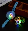 Party Favorit Night Market LED-handskar Små leksaker Creative Finger Tips Top Spinning Barn Ring Armband Vuxen Nattklubb Gadgets EWF973