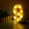 Dekoracja imprezy 2PCS/SET DOROSKA 30/40/50/60 Numer LED String Nocna Lampka Światła Wszystkiego najlepszego z okazji urodzin