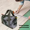 Väskor förvaringspåsar Multifunktion Tool Bag Canvas Electrician Waterproof Hand Carry Tote Home Toolkit Hardware Parts Organizer Pouch