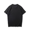 여름 간단한 배지 티셔츠 디자인 고품질 코튼 짧은 소매 패션 느슨한 캐주얼 솔리드 컬러 유럽 및 미국에서 유명한 브랜드