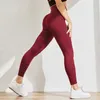 Solide taille haute Legging poitrine sport Gym fille chaud Leggins Mujer Jogging entraînement décontracté Push Up Legging Fitness 210925