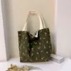 NXY Shopping Väskor Bolso de Mano Pana Suave Para Mujer Bolsa Compras Reutilizable Ecolgica Informal Plegable Ligera Floral Alta 0209