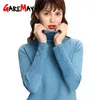 Women's Sweaters Wool Cashmere Turtleneck Knitted Jumper Solid Color Purple Sweater Autumn Winter Pullover Women 210428
