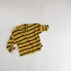 Bear Leader born Baby Striped Tees For 1-6 Years Girls Boys Full Sleeves T-Shirt Kids Casual Sweatshirt Clothes Children Tops 210708