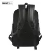 PU Leather Backpack Men Travel Bag Waterproof Simple Style School Bags for Teenage Casual Fashion Pack Anti-Theft Bagpack