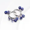 S2236 Fashion Jewelry Turkish Symbol Evil Eye Dangle Earrings Blue Eyes Hoop Earring