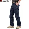 MAGCOMSEN Tactique Pantalon Hommes Urban IX9 Militaire Rip-Stop Armée Combat Pantalon Coton Multi-Poches Casual Cargo Travail Chasse Pantalon 210406