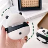 Cartoon Panda dla Airpods 1 2 Pro Case 3D Panda Cartoon Silikon Wireless Słuchawki Przypadki Airpod Case Cute Cover