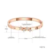 Zoomango Espumante Aço Inoxidável Estrela Charme Bangles Pulseiras para Mulheres Trendy Rose Gold Rhinestone Bohemia Jóias ZB20111 Q0717