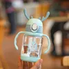 Baby Water Bottle 350ml Kids Children Cartoon Animal Drinking Products Feeding Drinkbeker School With Shoulder Strap