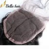 Bella Hair 8a 826in Brazylijskie zamykanie włosów głębokie fala HD Wstępnie rozluźnione dziewicze włosy naturalny kolor fale