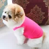 13 Camicie vuote a sublimazione di colore Abbigliamento per cani Morbido e traspirante Vestiti per animali domestici Estate Costume alla pecorina di colore puro Gilet carino per cani di piccola taglia T-Shirt L Nero XS A51