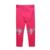 Jumping Meters Girls Leggings Pantalon avec broderie Apple Designs Vêtements pour enfants Printemps Été Pantalon Skinny Enfants 210529