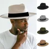 Sombreros de fiesta sombrero retro ranchero con ala ancha estilo vintage fieltro de vacaciones suministro de vacaciones hting