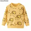 Saileroad Lion Print Spring Boys Бренд Одежда Детские Толстовки Толстовки Мальчик Хлопчатобумажная Картина животных Детские Толстовки 2111111