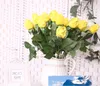 NUOVI fiori artificiali blu Fresh Real Touch bocciolo di rosa decorazioni e bouquet di nozze blu royal RRA10359
