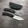 Bastinelli RAID couteau droit lame fixe avec gaine Kydex Acier D2 Haute dureté Manche G10 chasse camping extérieur Military Tactical Gear Défense Couteaux de poche