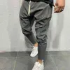 ジョガーズメンズカジュアルパンツスーツパンツ巾着ソリッドカラーヒップホップジョガー男性鉛筆パンツスワーツパンツブラックグレーM-3XL X0723