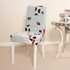 Chair Covers Stretch Printed Seats Cover Elastic Slipcovers Kitchen Seat Case Restaurant Banquet Hotel Home Decor ZWL603-WLL