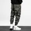 Mode Streetwear hommes jean coupe ample grande poche décontracté Cargo pantalon militaire Camouflage Style jambe large pantalon Hip Hop Joggers