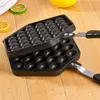 Bubble Waffle Maker Pan Croccante Eggettes Stampo per frittata Uova Waffle Torta Teglia Parti di ferro Muffin Piastra antiaderente