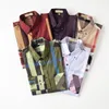 2022 Designers Mens vestido camisas negócio moda casual manga longa camisa de camisa homens primavera slim fit chemises de marque despeje hommes M-3XL # 02