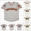 Retro San Francisco 2002 2010 en 2012 truien 55 Tim Lincecum 25 Barry Bonds 40 Madison Bumgarner 28 Buster Posey