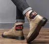 Winter Black Boots Genuine Leather Comfy Men Shoes Fashion design outdoor Mens luxurys Casual Boot Plus Size 38-48