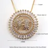 Pendant Necklaces MHS.SUN Arrival Women Cubic Zircon Jewelry With Boys/girls Round Pendants Family Charms Chain Necklace For Party