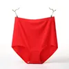 V006 4 pcs / lote Qualidade Laides Underwear gelo Seamles Seamles Calcinhas Bonitas Cintura alta Lingerie Calcinha Plus Size 4XL 210730