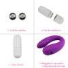 U Type Dildo Vibrator voor Vrouwen Waterdichte G-Spot Anale Kut Clitoris Stimulator Volwassen sexy Speelgoed Paar Gebruik