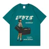 Guarda indietro Tshirt oversize Uomo Donna Estate T-shirt in cotone a maniche corte Abbigliamento uomo 210603
