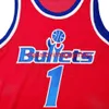 Stitched Men Women Youth Rare #1 Muggsy Bogues Custom Throwback Jersey Brodery Custom Eventuellt namn nummer XS-5XL 6XL