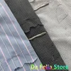 Chemisier à manches longues quotidien Chemises décontractées Cinder Pocket Hommes Femmes Étiquette déchirée Logo Chemises 1: 1 Plaid de haute qualité