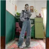 Casual Women Loose Vintage Female Pants Women Harajuku Baggy Jeans Womens Pants Casual Funny Gothic Pants Summer Jeans fashion