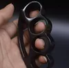 Poids Environ 126g Métal Laiton Knuckle Duster Outil d'autodéfense à quatre doigts Fitness Défenses de sécurité en plein air Poche EDC Outils Équipement de protection