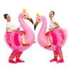 Mascot CostumesNew Arrival Dinosaur Inflatable Costumes Adult Kids Halloween Costume T-rex Flamingo Unicorn Party Role Play DisfracesMascot