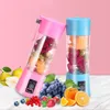 Electric Juicer Cup 6 leaf 380ml Mini Portable USB Rechargeable Juice Blender Smoothie Maker Blender Machine T2I52281