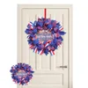 Party Home Decoration Front Door Decor Patriotic Wreath American Independence Day Diy Wreathes