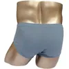 Lot pack Hommes Pur Coton Sous-Vêtements Mémoires Confortable Haute Qualité Sous Porter Mi Taille Culotte Mâle Sexy Slip 210518