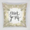 Cushion/Decorative Pillow Simple Bronzing Series Rumors Super Soft Short Plush Pillowcase Valentine's Day Eyelashes Leafletter Pattern Sofa