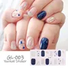 Koreański styl brokat / kwiatowy sztuka naklejki okłady manicure DIY paznokci Polski paski Kobiety Mnicure Decor Sticker de Unthas