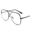 Mode lunettes de soleil cadres 2022 tendance bleu lumière bloquant hommes optique lunettes cadre Vintage ordinateur lunettes métal clair décoratif E
