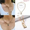 Luxe designer ketting ingemark multi -layer minnaar slot hanger choker kettingen steampunk hartketen collier paar jood9698511