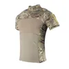 Militär Armé T-shirt Mäns Kortärmad Kamouflage Taktisk Man Swat Hunt Combat Multicam Camo T 210714