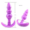 Nxy Sex Anal Toys Butt Plug Toys Prostata Dildo 4 pezzi Set Silicone Tpe Masturbatore Prodotti per adulti per coppie Stimolazione 1220
