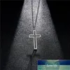 Rinhoo Stainless Steel Necklace For Women Men Simple Fashion Cross Chain Necklaces Luxury Small Cross Religious Jewelry Gift Factory price expert design Quality