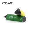 FZcvape Max 2000Puffs Monouso Penna Vai Pen e dispositivo di sigaretta 1000mAh Batteria 5ml Cartuccia di cartuccia Preried Pod Commercio all'ingrosso