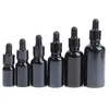 5-100ML Dropper Bottle Reagent Eye Black Glass Aromatherapy Liquid Pipette Perfume Container